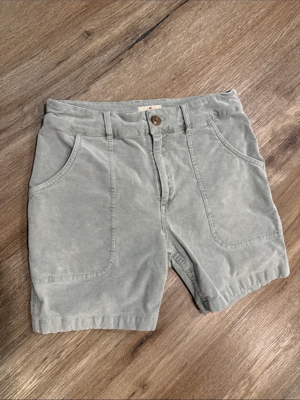 Marine Layer Corduroy Bermuda Shorts in Sage Green